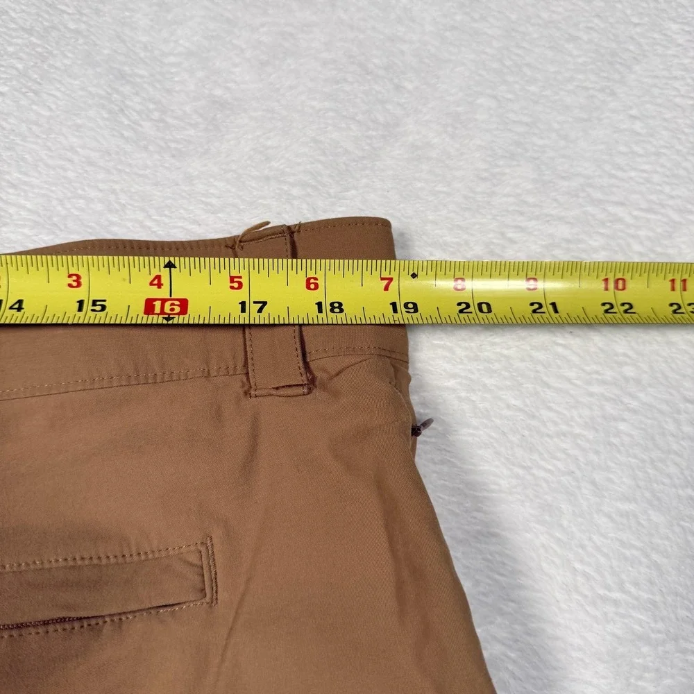 Orvis Cargo Shorts Mens 38‎ Beige Nylon Stretch Outdoor Hiking Casual Pockets